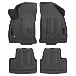 Chevrolet Volt Floor Mats - Front + Rear - Husky Liners - WeatherBeater - Black - 2016